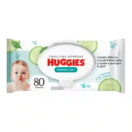 Toallas Húmedas Huggies Cuidado 4 en 1 80 Und
