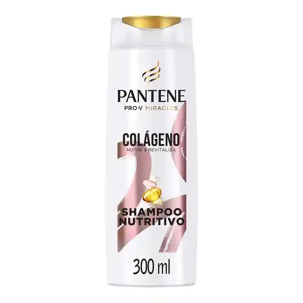 Shampoo sin sal' Pantene Pro-V Miracles Colageno Nutre y Revitaliza Nutritivo Champu 300 ml