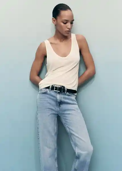 Jean Matilda Tejano Medio Talla 38 Mujer Mango