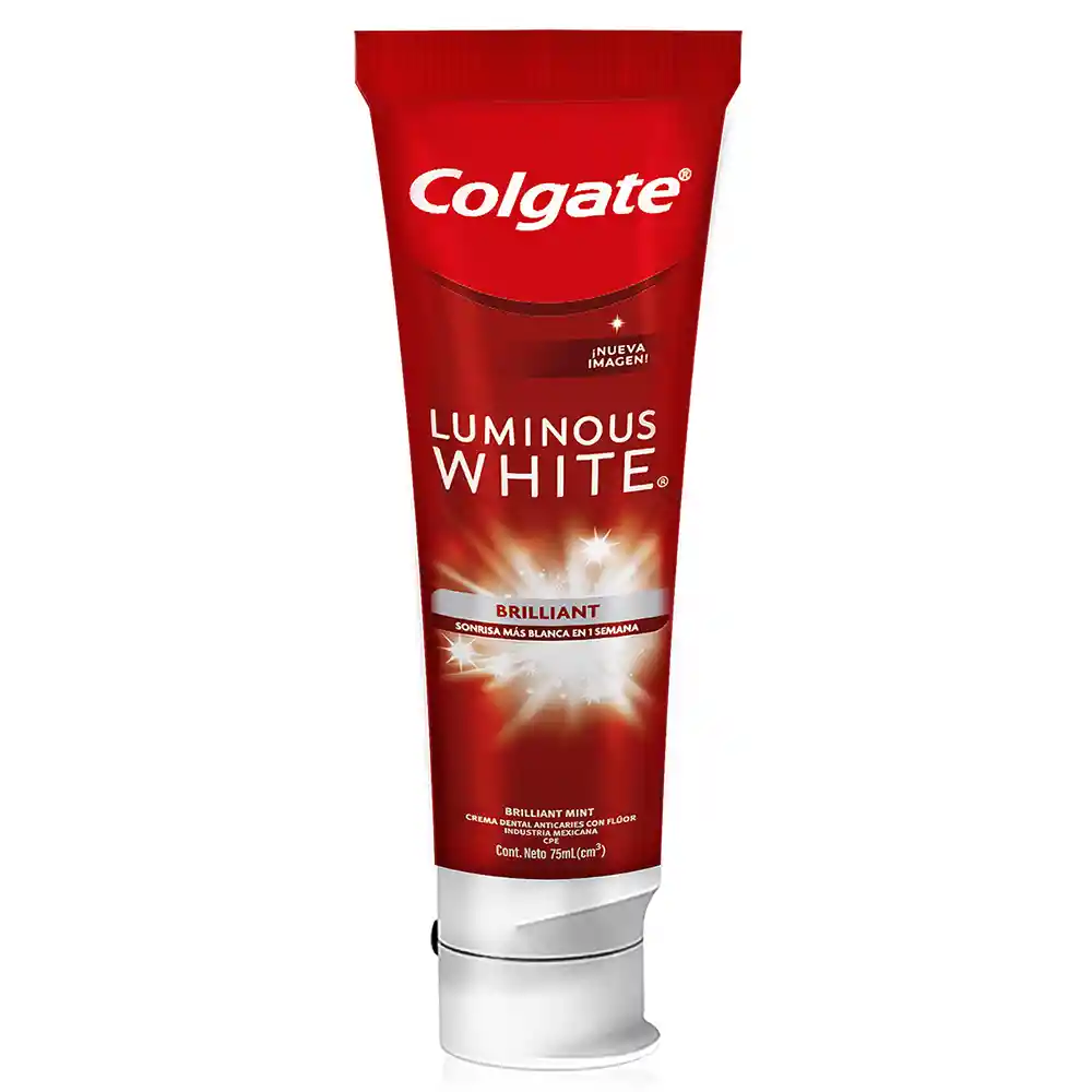 Colgate  Luminous White Brilliant Crema Dental Blanqueadora 