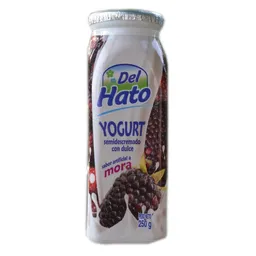 Del Hato Yogurt Semidescremado con Dulce Sabor a Mora