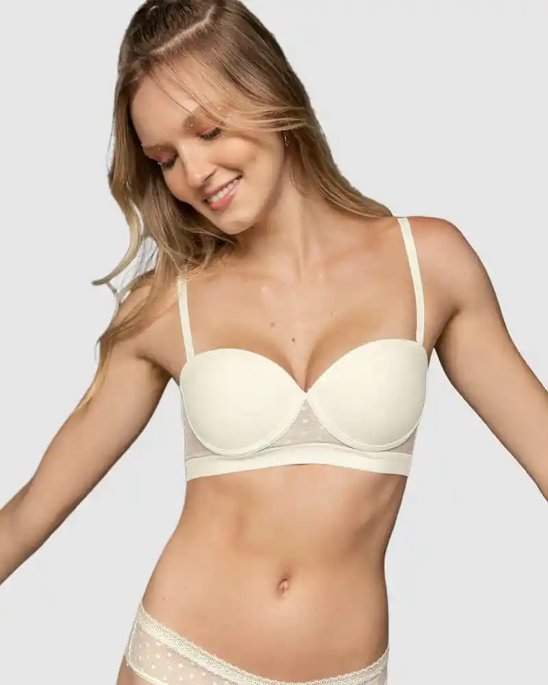 Brasier Realce Alto 32 - Perla