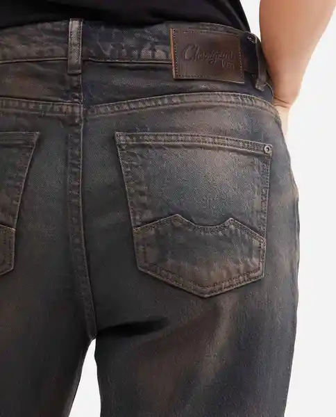 Jean Cosmo He Femenino Café Arboleda Talla 10 Chevignon