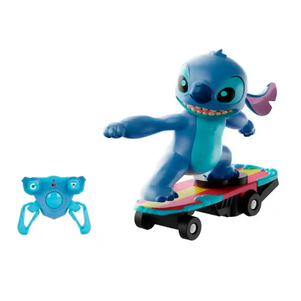 Skate Radio Controlado Con Muñeco 3d Stitch