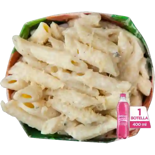Combo Pasta Alfredo + Postobón Manzana 400 ml