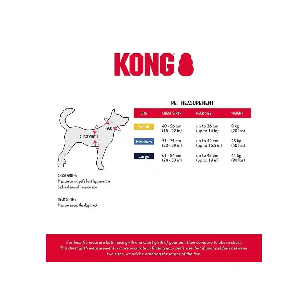 Kong Arnés Para Perro Comfort Negro S