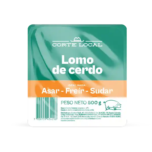 Corte Local Lomo de Cerdo