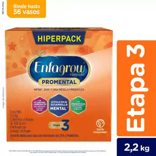 Alimento Lácteo Enfagrow Premium Promental Natural 3 2200 g