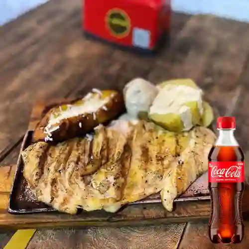 Combo Pechuga + Coca Cola Original 400 ml