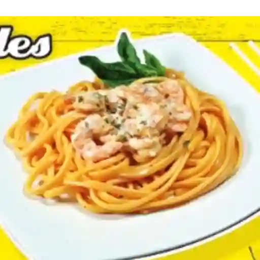 Spaguetti con camarón