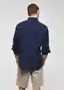 Camisa Soller Índigo Talla S Hombre Mango