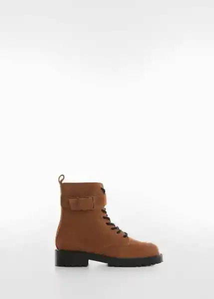 Botines Beca Marron Talla 37 Niña Mango