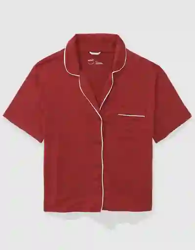 Pijama Aerie Rojo Talla: MEDIUM 1416696 American Eagle