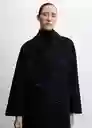 Abrigo Picarol Negro Talla S Mujer Mango