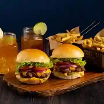 2 Super Quesos + 2 Papas + 2 Limonadas