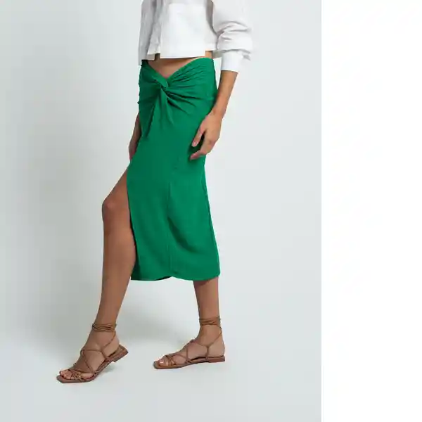 Pantalón Mujer Verde Tolima Oscuro Talla S 432F035 Naf Naf