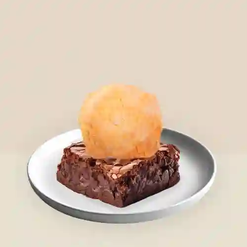 Brownie con Helado de Tropical Mandarina
