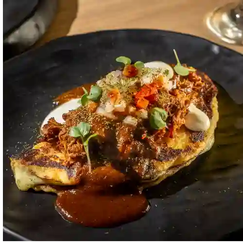 Arepa de Choclo con Birria