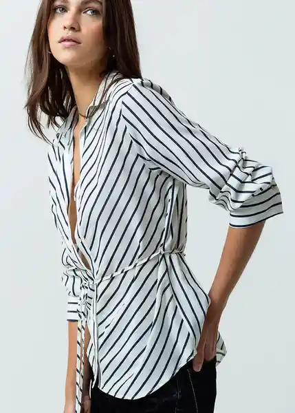 Camisa Eva Mujer Crudo Puro Claro T L 512G310 Naf Naf