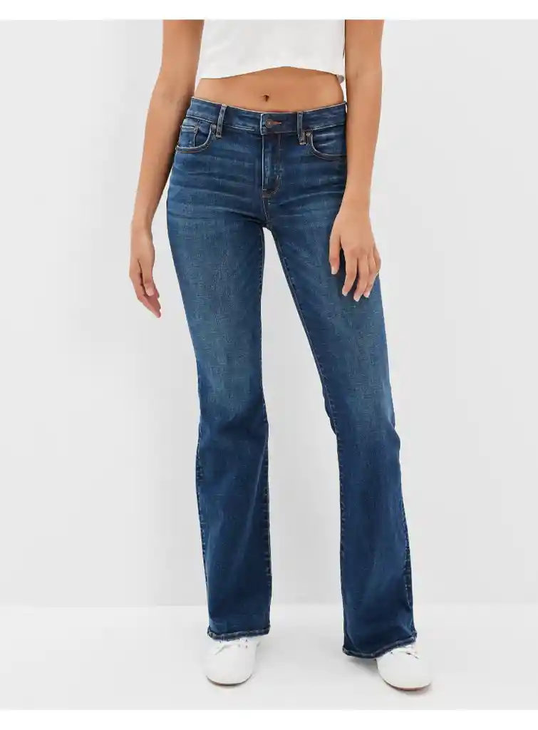 Jean Flare Azul Talla 8 Regular Mujer American Eagle