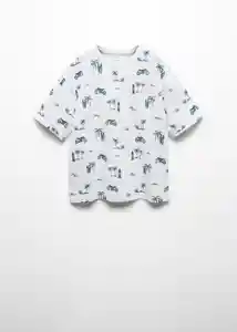 Camiseta Tarifa Off White Talla 06 Niños Mango