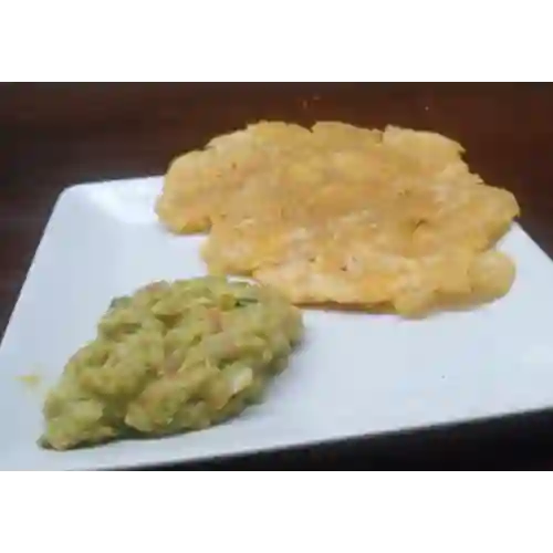 Tostada de Plátano con Guacamole
