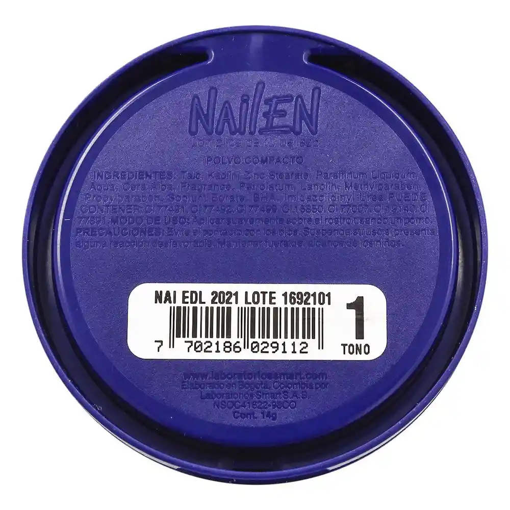 Nailen Maquillaje de Base en Polvo Compacto Edición Especial