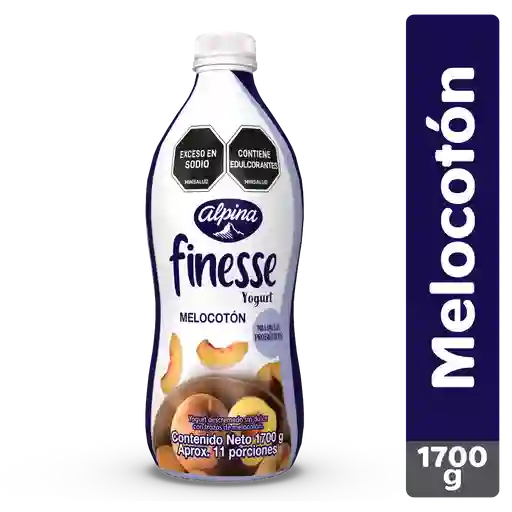 Finesse Yogurt con Probióticos sabor Melocotón sin Azúcar