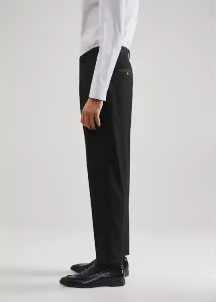 Pantalón Sveta Negro Talla 36 Hombre Mango