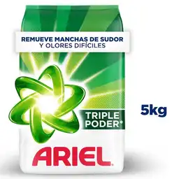 Detergente en Polvo Ariel Triple Poder De 5kg Jabon Para Ropa