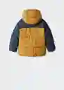Abrigo Anorak Amerbloc Mostaza Talla 08 Niños Mango