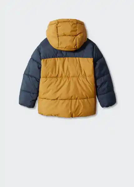Abrigo Anorak Amerbloc Mostaza Talla 08 Niños Mango