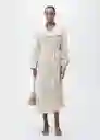 Abrigo Trench Biscuit Piedra Talla M Mujer Mango