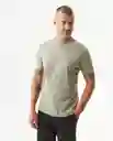Camiseta Básica Cuello U Verde Myrica Oscuro M Chevignon
