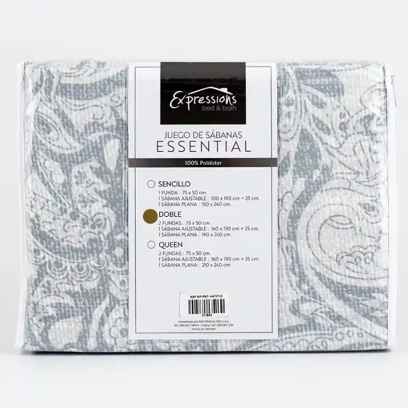 Expressions Sabanas Sencillo Paisley Microfibra