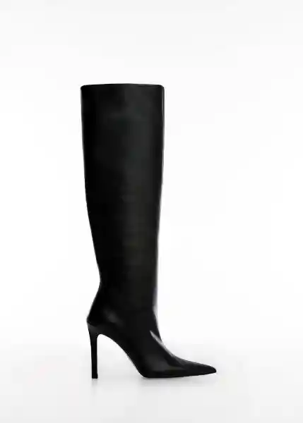 Bota Nille Negro Talla 37 Mujer Mango