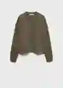 Buzo Sudadera Nique Khaki Talla M Mujer Mango