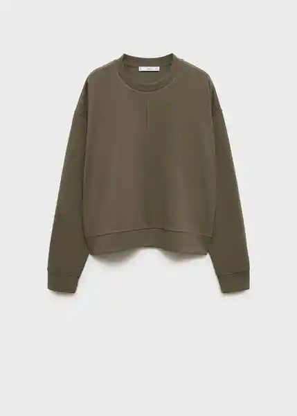 Buzo Sudadera Nique Khaki Talla M Mujer Mango