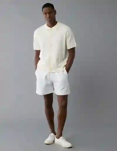 Suéter Tejido Hombre Blanco Talla SMALL 2086106 American Eagle