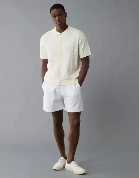 Suéter Tejido Hombre Blanco Talla SMALL 2086106 American Eagle