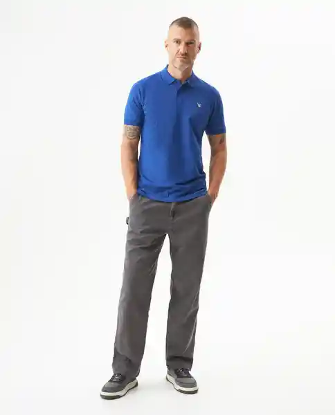 Camiseta Polo Muscle Azul Sodalita Ultraoscuro XS Chevignon