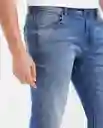 Jean Súper Slim Fit- Rider Azul Francés Medio T 32/32 Chevignon