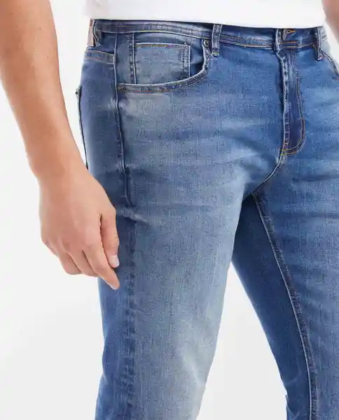 Jean Súper Slim Fit- Rider Azul Francés Medio T 32/32 Chevignon