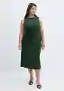 Vestido Fertina Verde Talla XS Mujer Mango