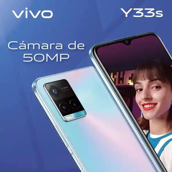 Vivo Celular Y33s 128Gb Azul Aguamarina