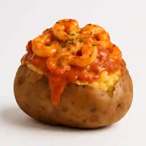 Papa Gratinada Camarón