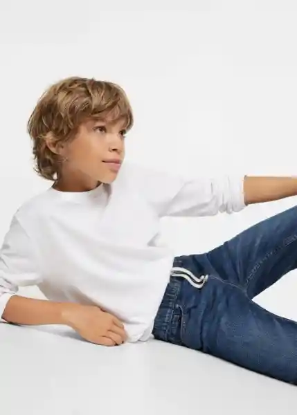 Jeans Santi Tejano Oscuro Talla 07 Niños Mango