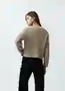 Buzo Tejido Mujer Beige Albarizo Medio Talla L 482G007 Naf Naf