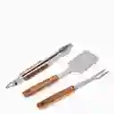 Ambiente Gourmet Set de Utensilios Para Bbq Acacia