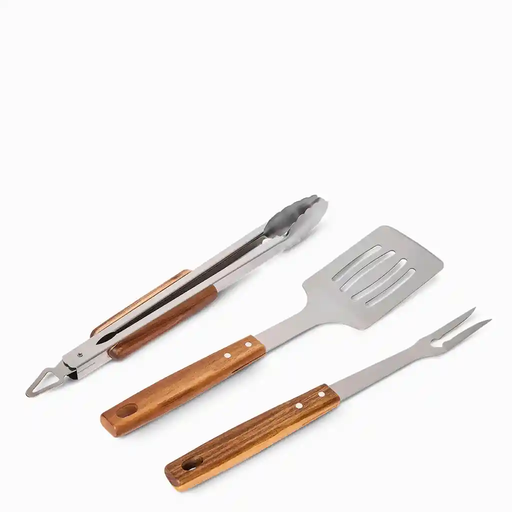 Ambiente Gourmet Set de Utensilios Para Bbq Acacia